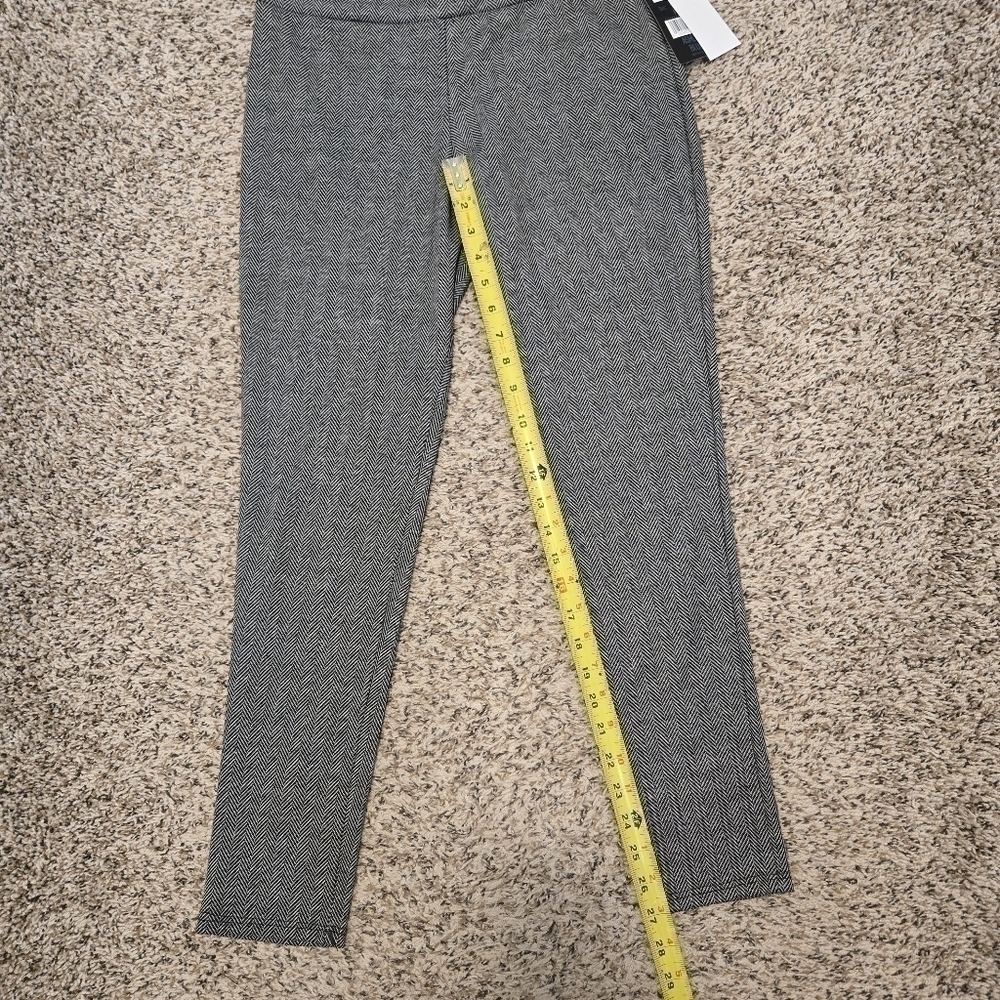 Ashley Blue Petite Black and White Stretch Pants Size Petite Medium - Picture 11 of 16